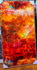 Autumn's Fall – Contemporary landscape by Durham J White. Rich reds, burnt orange and golden tones inspired by Honour Avenue Macedon at peak autumn in a tall layered photographic composition. featured on framed Chromaluxe metal