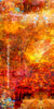 Autumn's Fall – Contemporary landscape by Durham J White. Rich reds, burnt orange and golden tones inspired by Honour Avenue Macedon at peak autumn in a tall layered photographic composition.