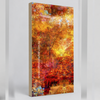 Autumnal Fall – archival canvas print. Contemporary landscape by Durham J White. Rich reds, burnt orange and golden tones inspired by Honour Avenue Macedon at peak autumn in a tall layered photographic composition.