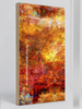 Autumnal Fall – archival canvas print. Contemporary landscape by Durham J White. Rich reds, burnt orange and golden tones inspired by Honour Avenue Macedon at peak autumn in a tall layered photographic composition.