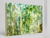 “Forest Dwelling” archival canvas print by Durham J White, featuring a layered photographic artwork of the Trentham countryside with neutral greens, warm earthy tones, and a soft painterly finish.