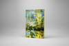 “River of Dreams” archival canvas print by Durham J White, featuring a layered photographic artwork of Piper Street's College and BlackHill Reserve in Kyneton in deep blues and luminous golden accents.