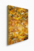 “The Angelic Golden Light” archival canvas print by Durham J White, featuring a layered photographic artwork of Bendigo's View Street and Pall Mall in warm golden ambers and luminous ochre tones, khaki finished wrap.