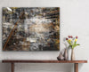 “Vintage” ChromaLuxe metal print by Durham J White, featuring a monochromatic layered photographic artwork of Kyneton's historic Piper Street with warm copper undertones and industrial structural details.